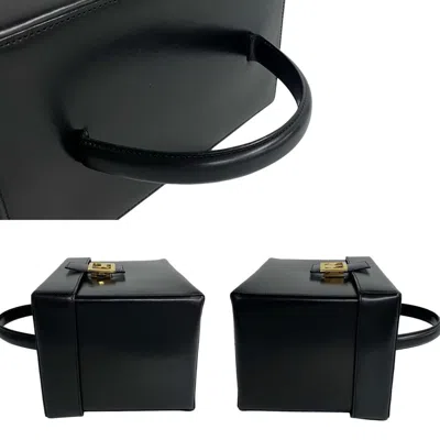 Pre-owned Celine Black Leather Handbag Vanity Bag ()