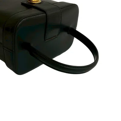 Pre-owned Celine Black Leather Handbag Vanity Bag ()