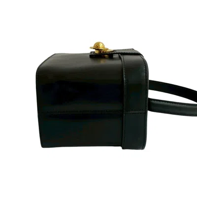 Pre-owned Celine Black Leather Handbag Vanity Bag ()