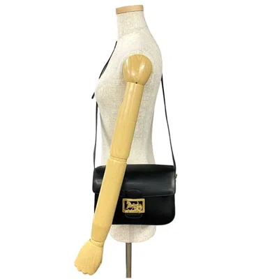 Pre-owned Celine Black Leather Pochette Shoulder Bag ()