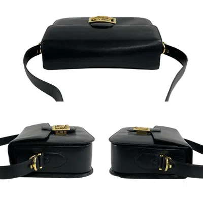 Pre-owned Celine Black Leather Pochette Shoulder Bag ()