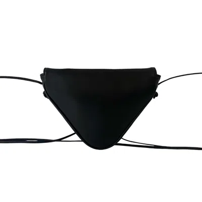 Pre-owned Celine Black Leather Pochette Shoulder Bag ()