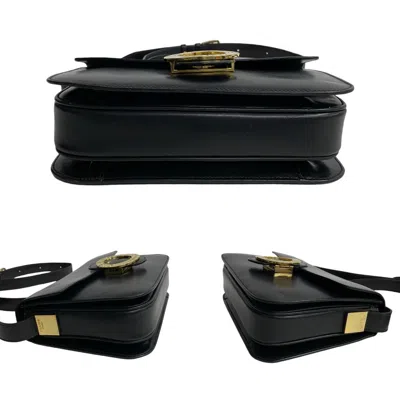 Pre-owned Celine Black Leather Pochette Shoulder Bag ()