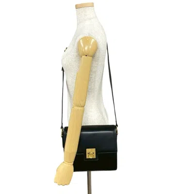 Pre-owned Celine Black Leather Pochette Shoulder Bag ()