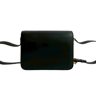 Pre-owned Celine Black Leather Pochette Shoulder Bag ()