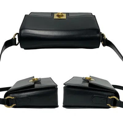Pre-owned Celine Black Leather Pochette Shoulder Bag ()