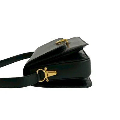Pre-owned Celine Black Leather Pochette Shoulder Bag ()