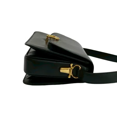 Pre-owned Celine Black Leather Pochette Shoulder Bag ()