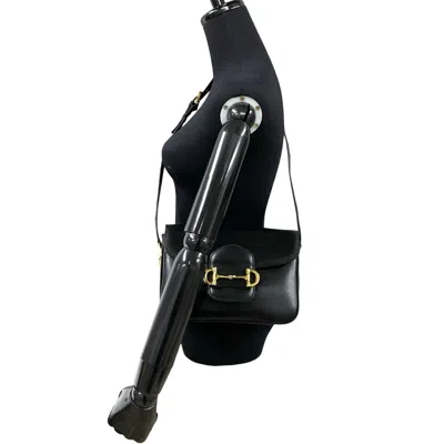 Pre-owned Celine Black Leather Pochette Shoulder Bag ()