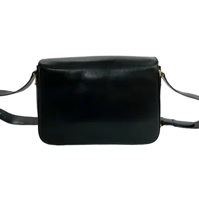 Pre-owned Celine Black Leather Pochette Shoulder Bag ()