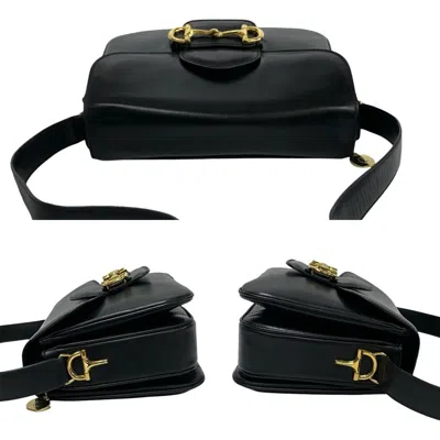 Pre-owned Celine Black Leather Pochette Shoulder Bag ()