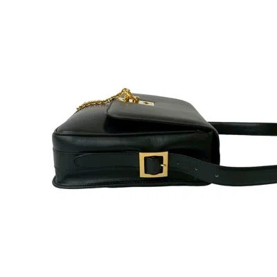 Pre-owned Celine Black Leather Pochette Shoulder Bag ()
