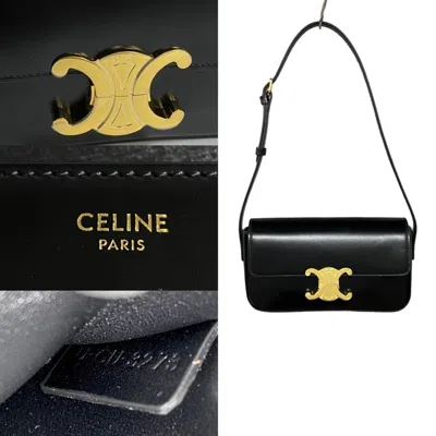 Pre-owned Celine Black Leather Shoulder Bag ()