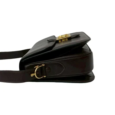 Pre-owned Celine Brown Leather Pochette Shoulder Bag ()