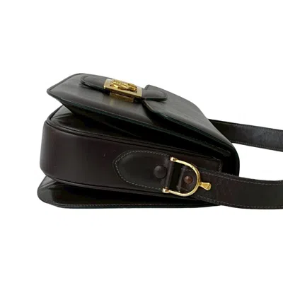 Pre-owned Celine Brown Leather Pochette Shoulder Bag ()