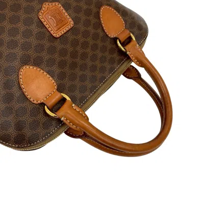 Pre-owned Celine Brown Leather Pvc Boston Bag Handbag ()