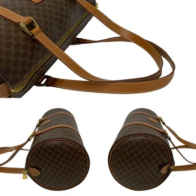 Pre-owned Celine Brown Leather Pvc Handbag Shoulder Bag ()