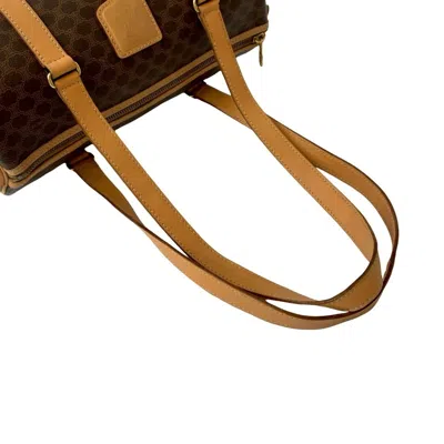 Pre-owned Celine Brown Leather Pvc Handbag Shoulder Bag ()