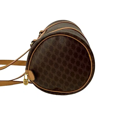 Pre-owned Celine Brown Leather Pvc Handbag Shoulder Bag ()