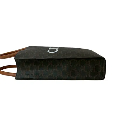 Pre-owned Celine Brown Leather Pvc Handbag Shoulder Bag Tote Bag ()