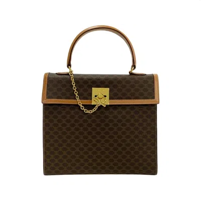 Pre-owned Celine Brown Leather Pvc Handbag Tote Bag ()