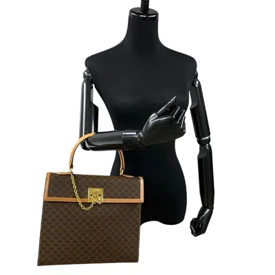 Pre-owned Celine Brown Leather Pvc Handbag Tote Bag ()