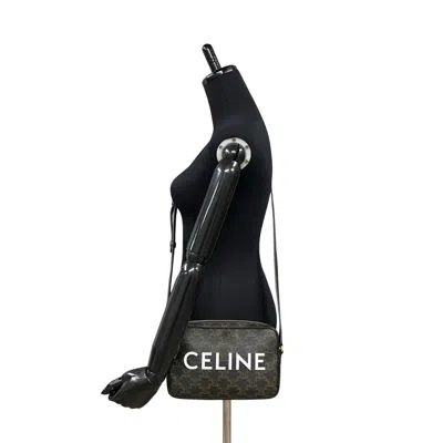 Pre-owned Celine Brown Leather Pvc Pochette Shoulder Bag ()