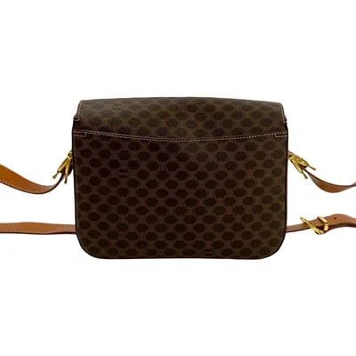 Pre-owned Celine Brown Leather Pvc Pochette Shoulder Bag ()