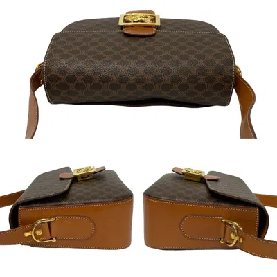 Pre-owned Celine Brown Leather Pvc Pochette Shoulder Bag ()