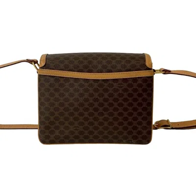Pre-owned Celine Brown Leather Pvc Pochette Shoulder Bag ()