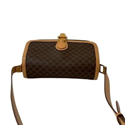 Pre-owned Celine Brown Leather Pvc Pochette Shoulder Bag ()