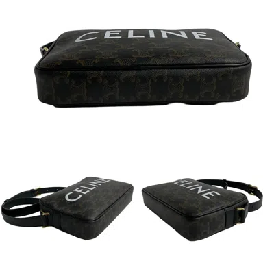 Pre-owned Celine Brown Leather Pvc Pochette Shoulder Bag ()