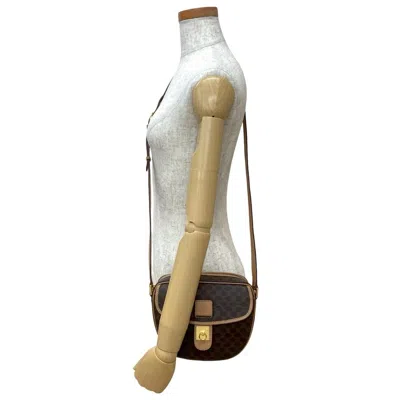 Pre-owned Celine Brown Leather Pvc Pochette Shoulder Bag ()