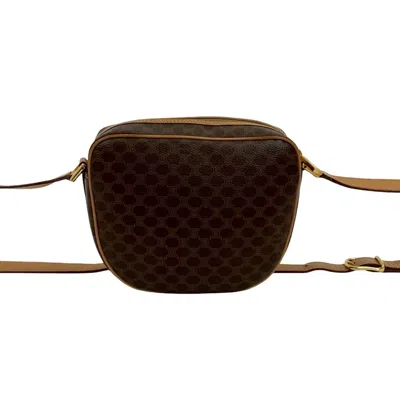 Pre-owned Celine Brown Leather Pvc Pochette Shoulder Bag ()