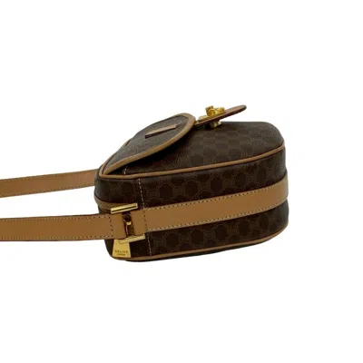 Pre-owned Celine Brown Leather Pvc Pochette Shoulder Bag ()