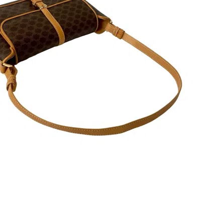 Pre-owned Celine Brown Leather Pvc Shoulder Bag ()