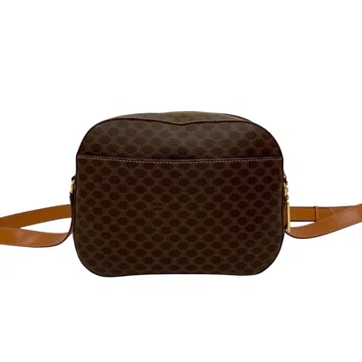 Pre-owned Celine Brown Leather Pvc Pochette Shoulder Bag ()