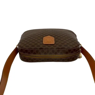 Pre-owned Celine Brown Leather Pvc Pochette Shoulder Bag ()
