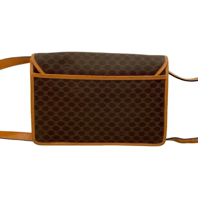 Pre-owned Celine Brown Leather Pvc Shoulder Bag ()