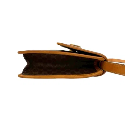 Pre-owned Celine Brown Leather Pvc Shoulder Bag ()