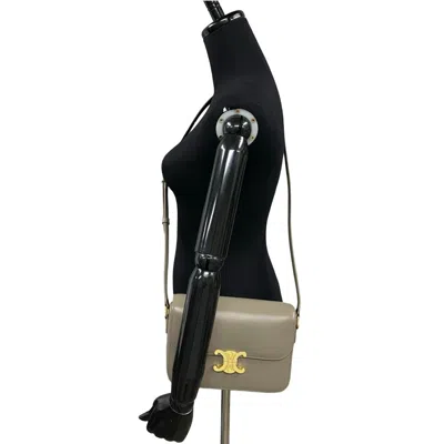 Pre-owned Celine Gray Grayish Leather Shoulder Bag ()