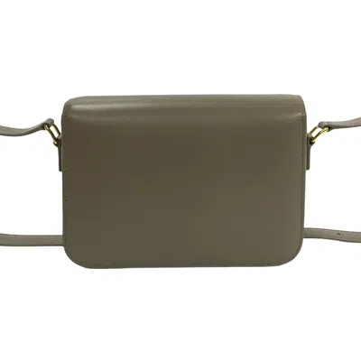 Pre-owned Celine Gray Grayish Leather Shoulder Bag ()