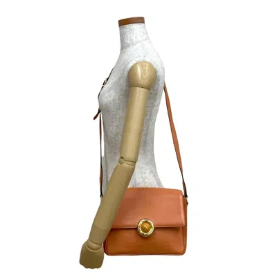 Pre-owned Celine Orange Leather Pochette Shoulder Bag ()