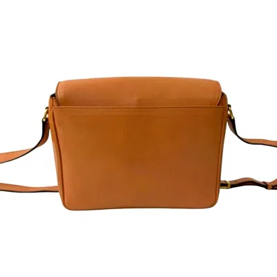 Pre-owned Celine Orange Leather Pochette Shoulder Bag ()