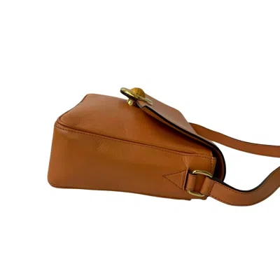 Pre-owned Celine Orange Leather Pochette Shoulder Bag ()