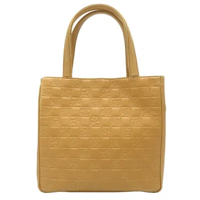 Pre-owned Chanel Beige Cream Leather Tote Bag ()
