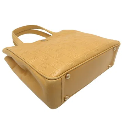Pre-owned Chanel Beige Cream Leather Tote Bag ()