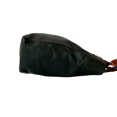 Pre-owned Chanel Black Brown Grained Calfskin Handbag Tote Bag ()