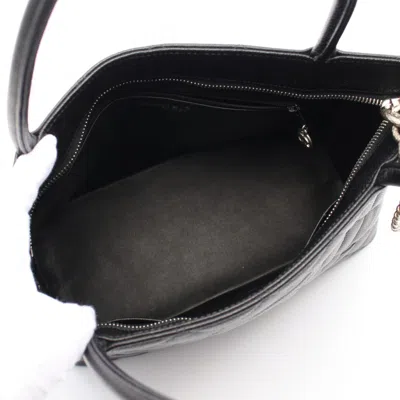 Pre-owned Chanel Black Grained Calfskin Tote Bag ()