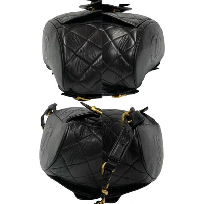 Pre-owned Chanel Black Leather Backpack ()